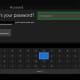 Enter your password using the onscreen keyboard, and then press "Start."