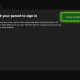 The Ask a Parent to Sign You In screen appears. Click "Choose an Adult."