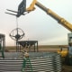 Vice grips are used to clamp the collar to the lifting ring.