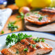 Grilled salmon