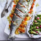 Whole roast salmon