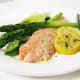 Gordon Ramsay's salmon baked with caramelized onions
