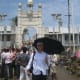 Outside the Dargah