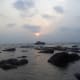 The evening beauty of Anjuna Beach in Goa. Hired a scooty from Estrela do Mar to visit this place.