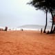 A view of Calangute Beach from the Estrela Do Mar Beach Resort.