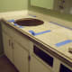 Dry fit cut tile one more time before adding mortar and permanently placing tile.