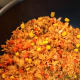 This vegetable fried rice is delicious. Usually, I cook the rice earlier and let it cool completely. Cold rice is the best for making fried rice.