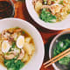 My family enjoy the chicken noodles with hard-boiled eggs, greens, and spicy sambal. During winter, chicken noodles is one of the best comfort food to eat!