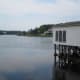 Carvers Pond and the back of the Harbor Gawker Restaurant