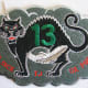 Alternate insigna, tempting fate, designed by the crew. The patch was extremely exclusive. According to George Nelson, who was mission specialist on the crew, less than twenty were made.