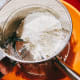 Then sift in the flour.