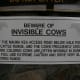 Mauna Kea Sign - Beware of Invisible Cows