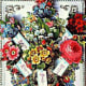 Victorian floral collage clip art