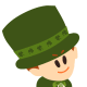 Irish leprechaun for St. Patrick's Day