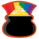 Pot of gold and rainbow