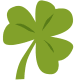 One green shamrock