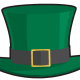 Leprechaun's green St. Patrick's Day top hat