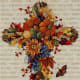 Amazing Fall Florals, crossstiched by my talented daughter-in-law