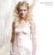 Sheath gown, empire waste line, strapless bodice.