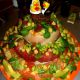 Sashimi cake (http://www.sushiordeath.com/v2/wp-content/uploads/2008/02/wedding_cake_lg.jpg)