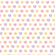 Candy hearts scrapbook paper: white background