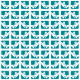 Checked hearts scrapbook paper: teal with white background