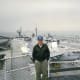 Bob touring the USS Yorktown.