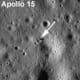 Close-up of previous photo to show the lander. I'm impressed they spotted it, but I guess they knew where to look.