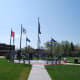 Veteran Memorial, east of the Koochiching County Courthouse.