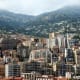 The mountains behind Monaco