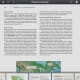 On the iPad you can sideswipe on the thumbnails of the pages on the bottom have scroll through the pages quickly.
