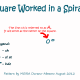 Ch 2. The first ch is referred to as A and will serve as the center of the square.