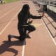 From the Neutral Bow, when dropping your back knee down to the ground, you can see whether it is in line with your front heel, to determine the correct depth of your Neutral Bow Stance.