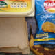Ingredients for crisp and banana sandwich
