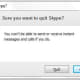 The box that appears, asking you for confirmation, if you wish to Quit! Only for Windows 7, "Windows 7" screenshot.