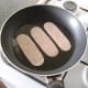 Shallow frying turkey bacon