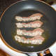 Frying pancetta