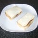 Bacon, banana and pickle sandwich is served