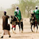 Horse riders at the Argungu fishing festival