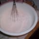 Sifted flour and sugar.