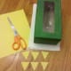 Cut 6 small triangles to attach to the front of the box for the toes.