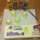 Cut an egg carton into individual shells.