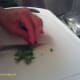 Leave whole to garnish or chop and sprinkle over dish