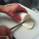 Slice the mozzarella cheese