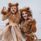 A creative mother-daughter Lion King costume.
