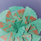 Fold the outer edge down as shown with pink dotted line.