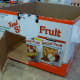 We used an empty snack carton for our sukkah. I cut the flaps off and cut a door in the side.