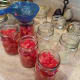Step Five: Fill each of your jars with diced tomatoes, juice and all.