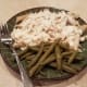 We like to precook our chicken, shred it, and store it in the freezer for quick meals, so that's what I used last night. (See instructions for cooking chicken.)