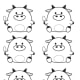 Ox Motifs and Patterns # 6 -- Round Oxen